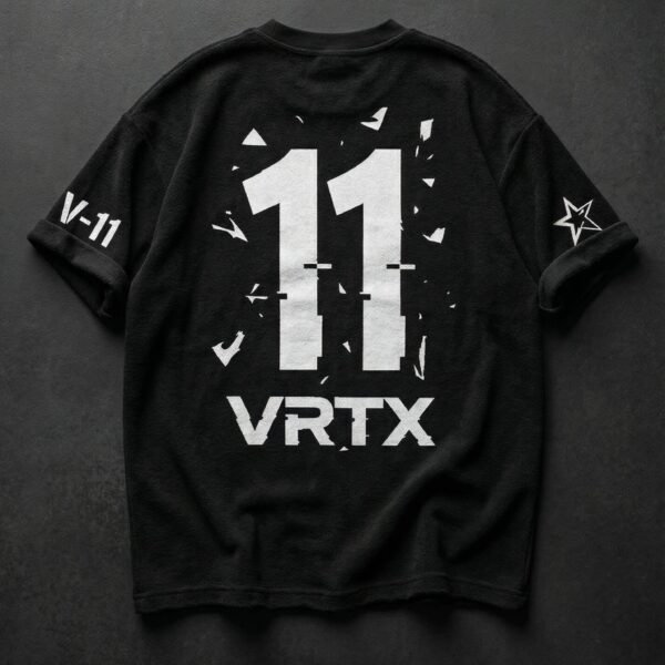 VRTX "Eleven" Shatter-Effect Oversized Tee