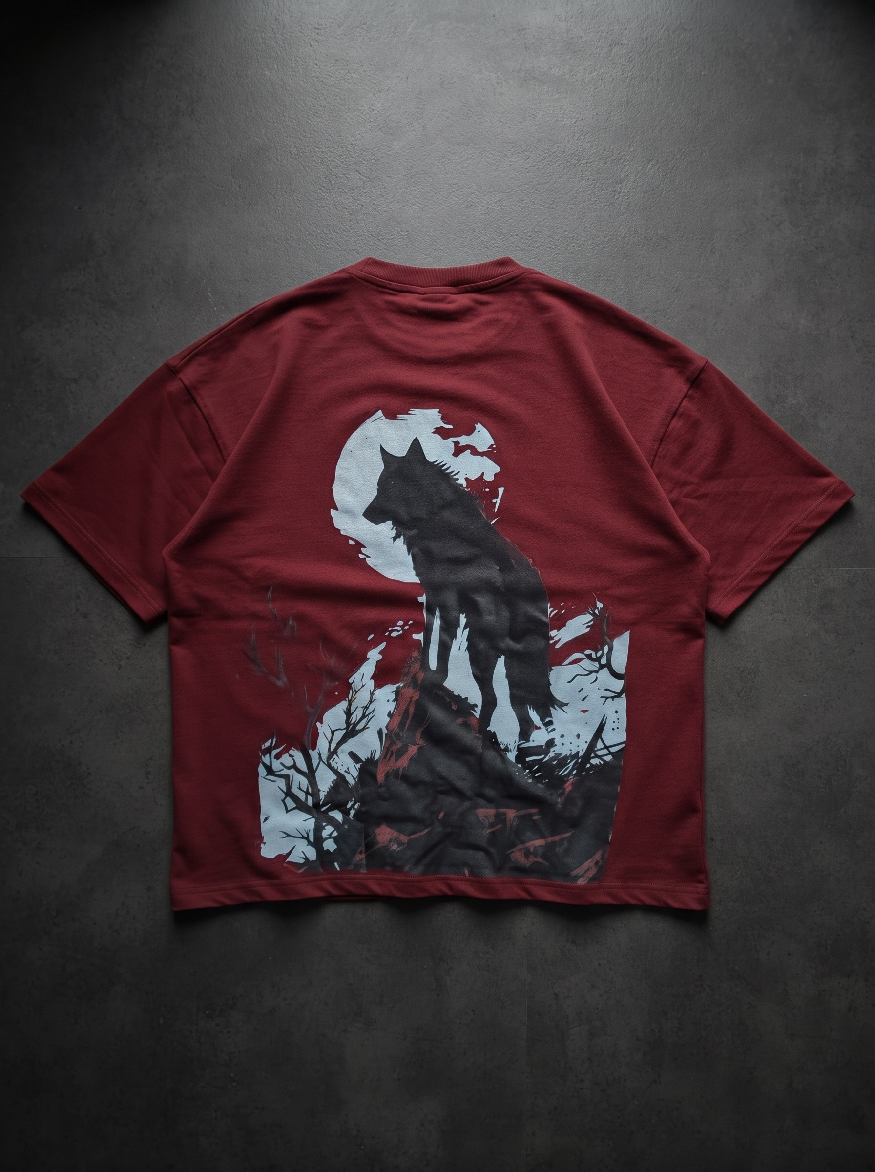 VRTX Fear drop shoulder t-shirt back view